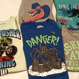 OSHKOSH Originals Size 8 boys tees Bundle of 5 shirts